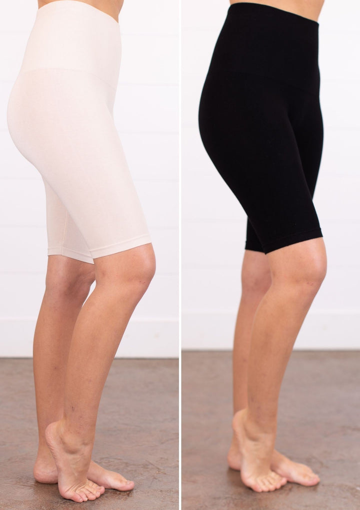 sku018m | Ahh-mazing Tummy Tuck Long Seamless Shorts