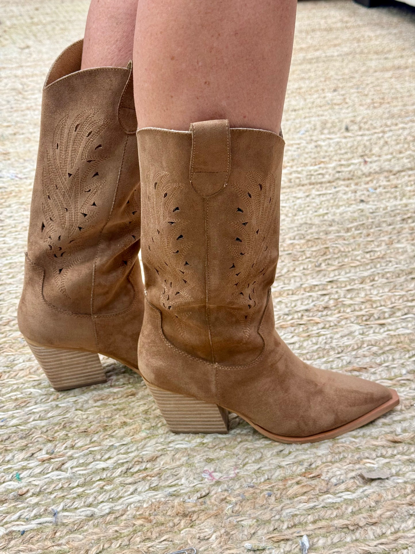 Olivia Embroidered Western Boot
