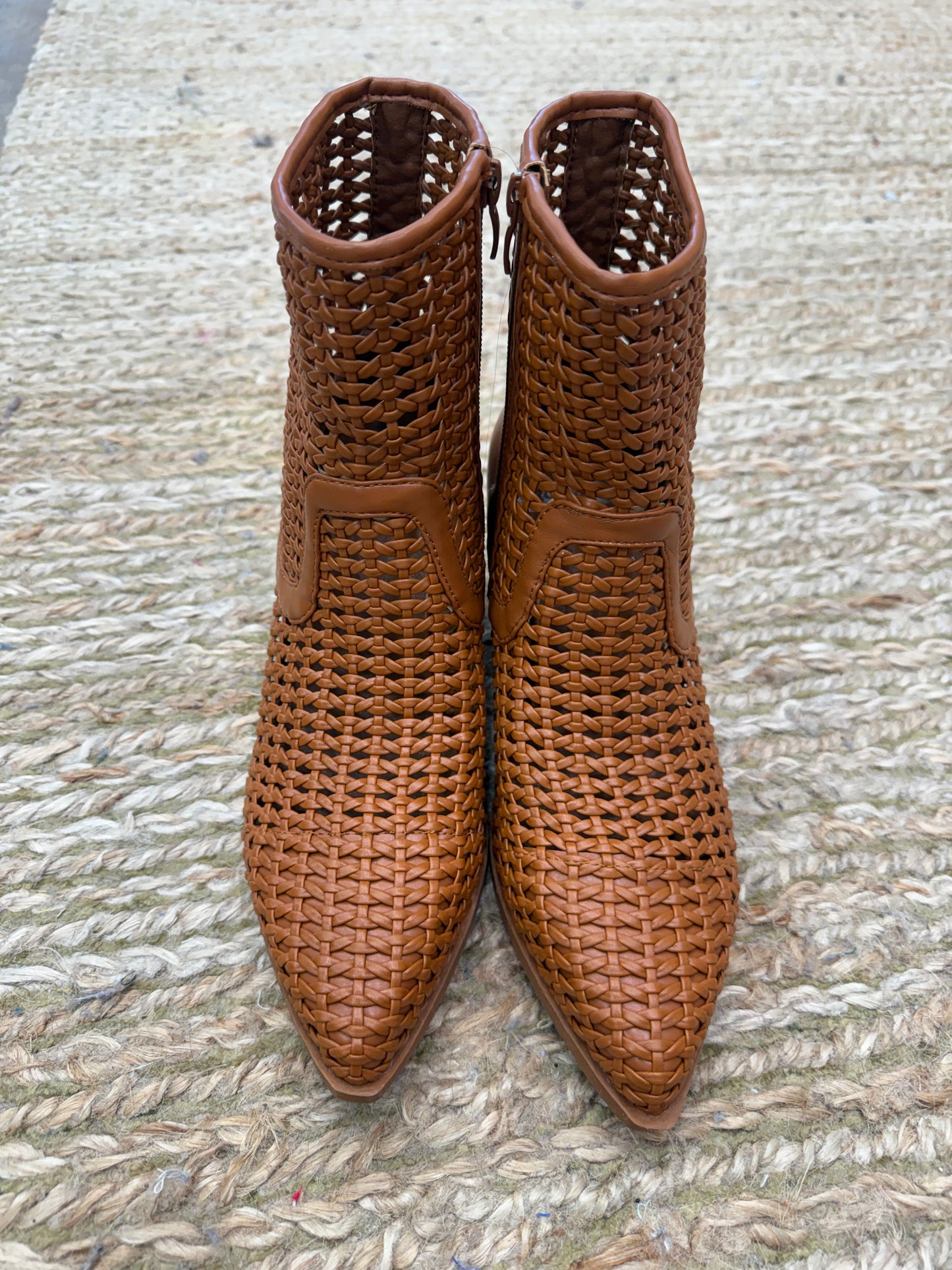 Artisole Woven Block Heel Boots