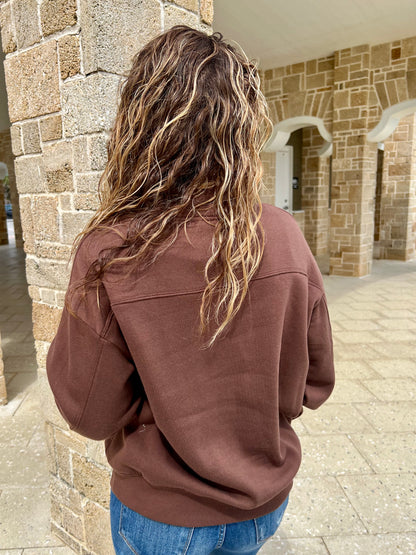 Chill In The Air Quarter Zip Sweatshirt