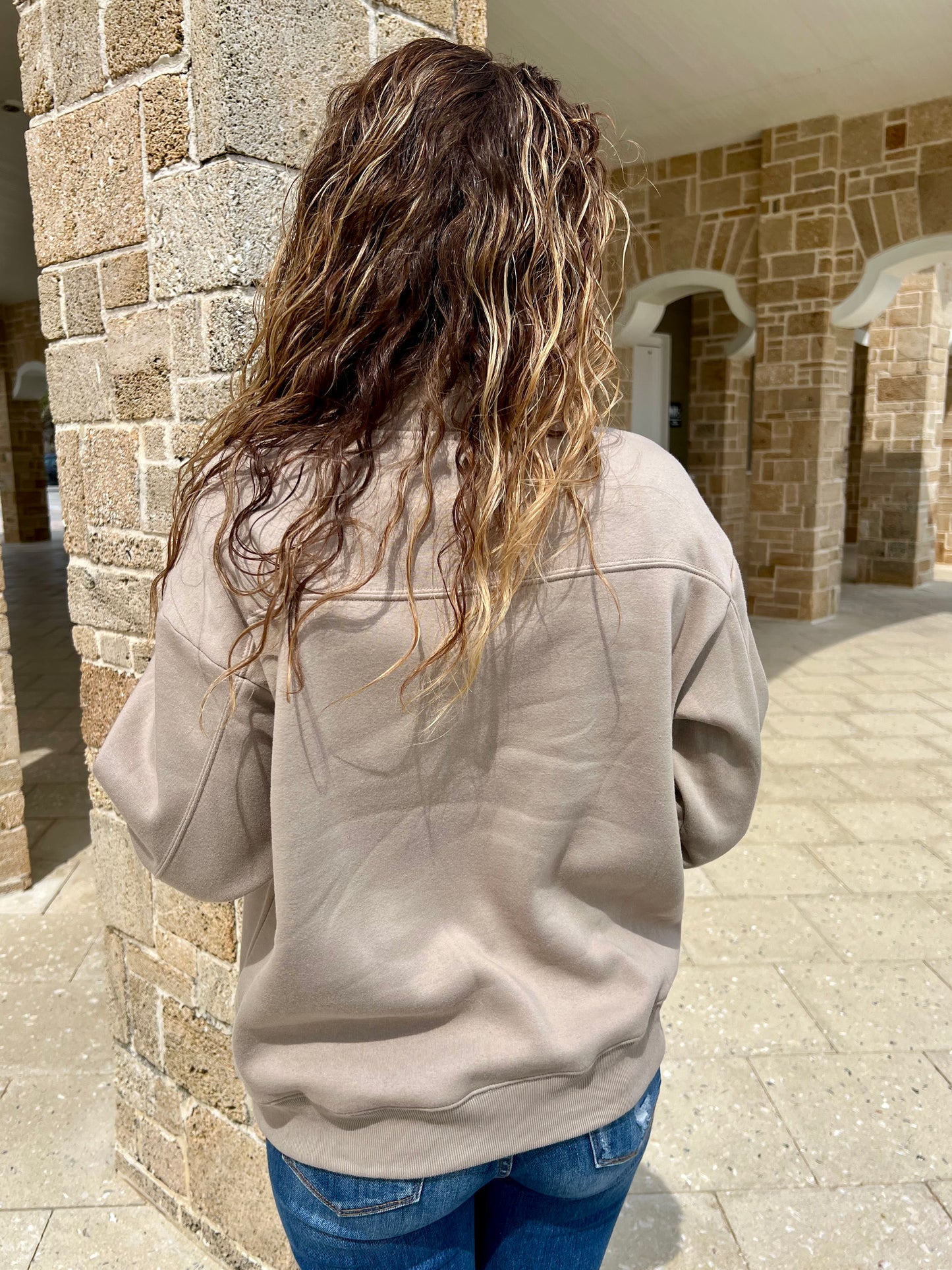 Chill In The Air Quarter Zip Sweatshirt