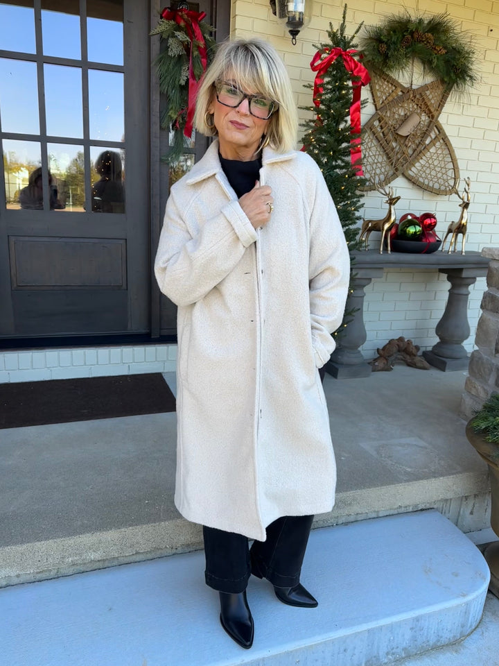 Andover Textured Duster Coat