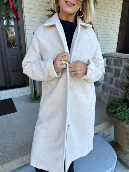 Andover Textured Duster Coat