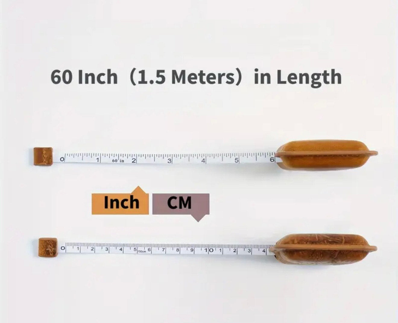 Tooled Leather Retractable Measuring Tape