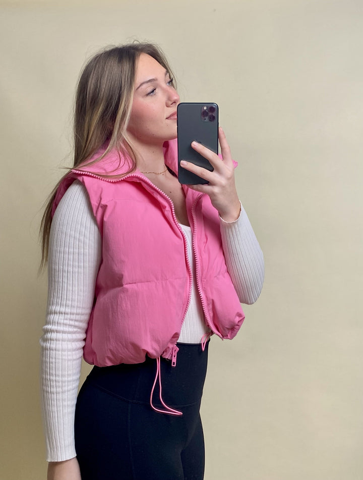 sku33721 | Crop Puffer Vest *Final Sale*