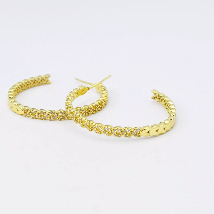 Shinning Hoop Earrings