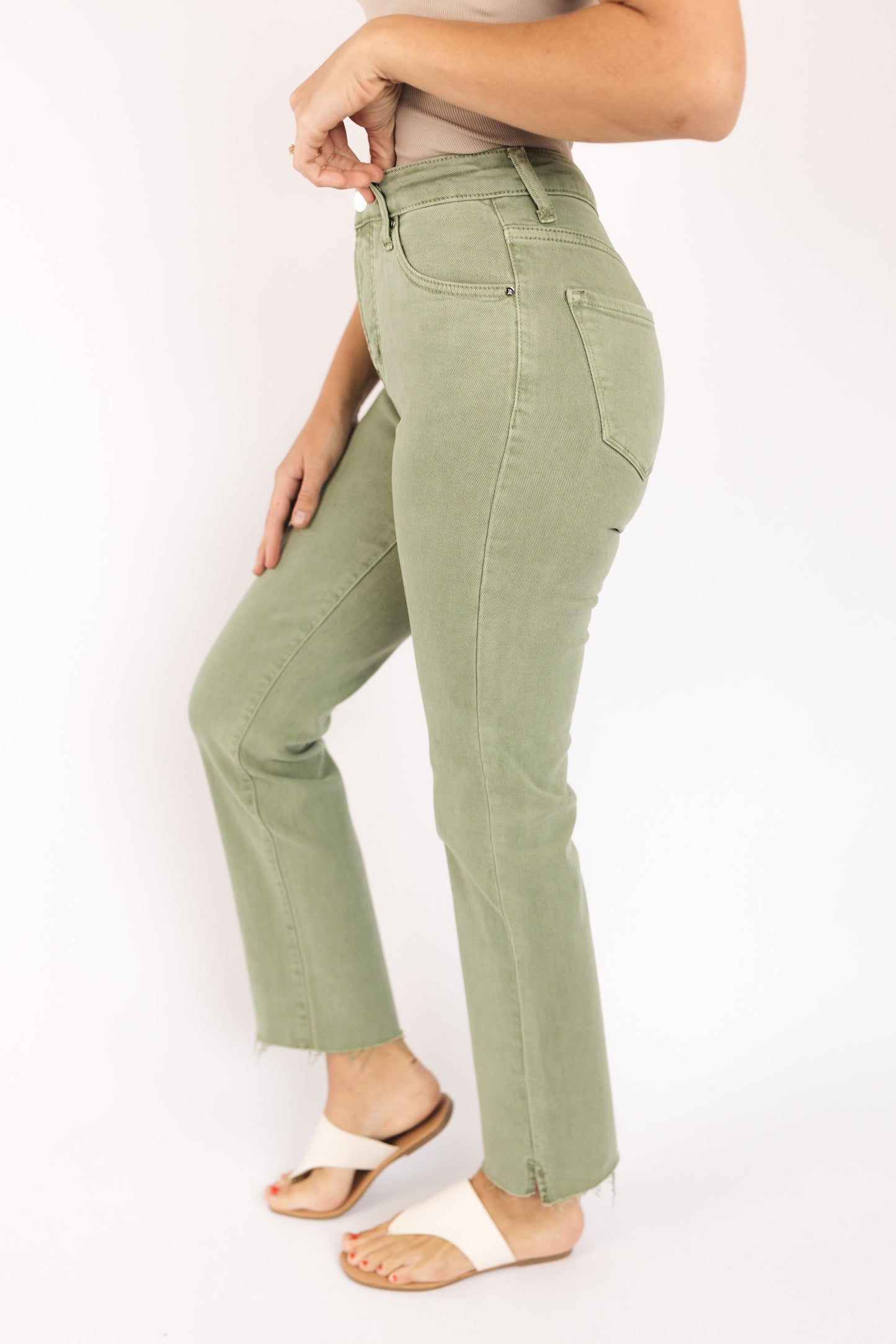 Risen High Rise Wide Leg Jeans *Final Sale*