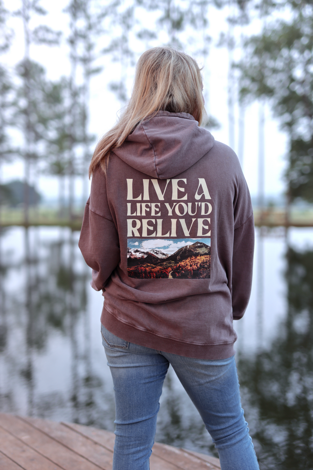 Live A Life Graphic Hoodie