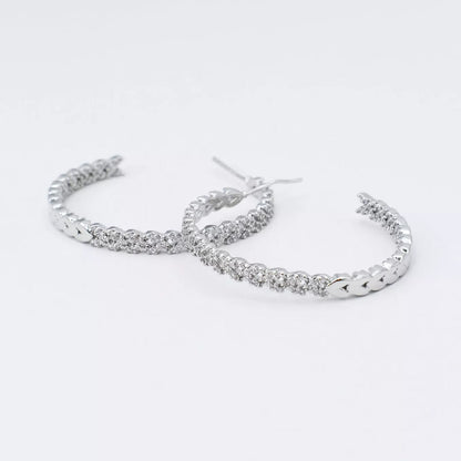 Shinning Hoop Earrings