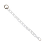 Ice Chain 12in. White w/Silver O Ring