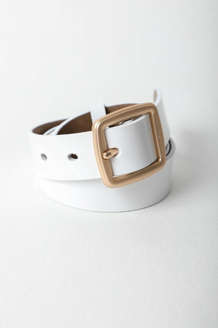 Classic Leather Buckle Belt