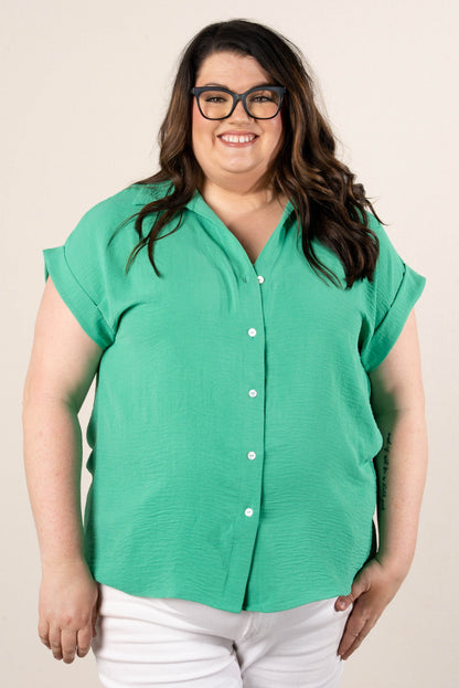 Crinkle Knit Hi-Lo Shirt
