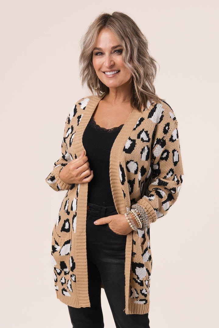 Leopard Sweater Cardigan