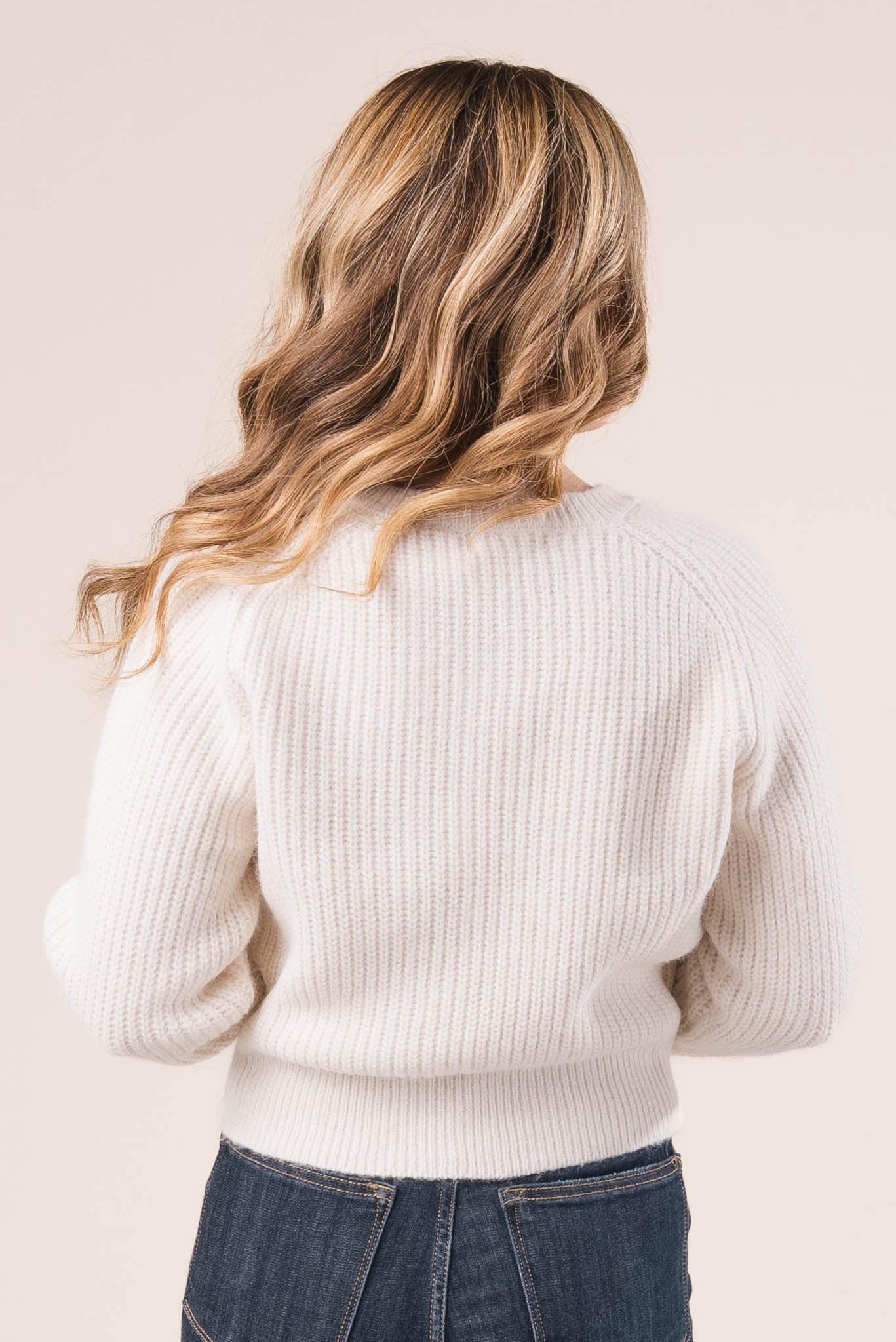Pearl Button Sweater Cardigan
