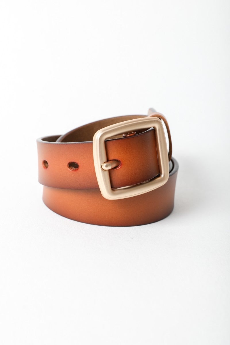 Classic Leather Buckle Belt