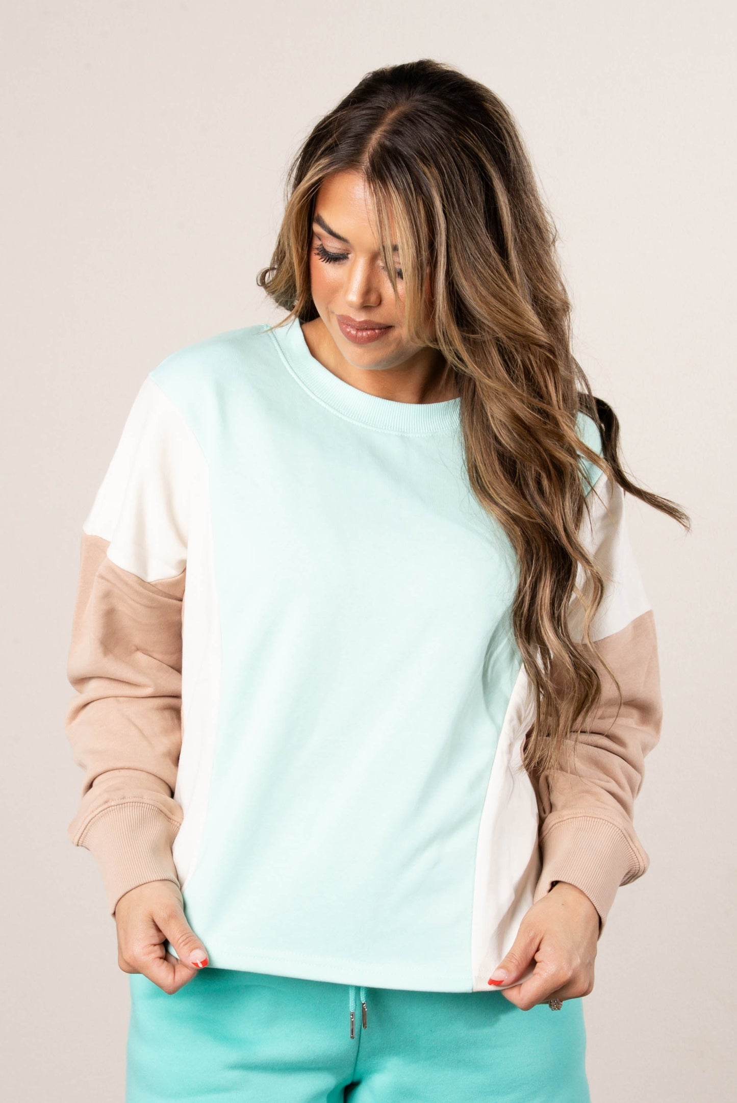 Let's Go Color Block Pullover