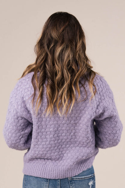 Basketweave Turtleneck Sweater *Final Sale*