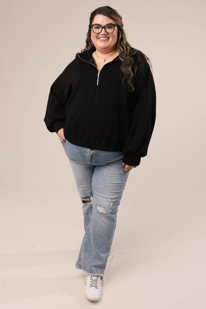 Half Zip Hooded Pullover *Final Sale*