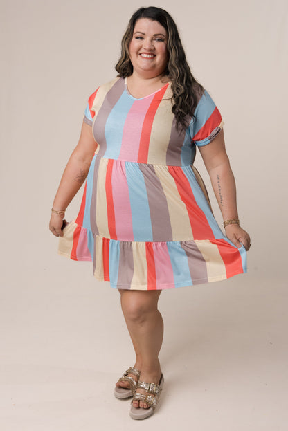 Color Block Tiered Dress *Final Sale*