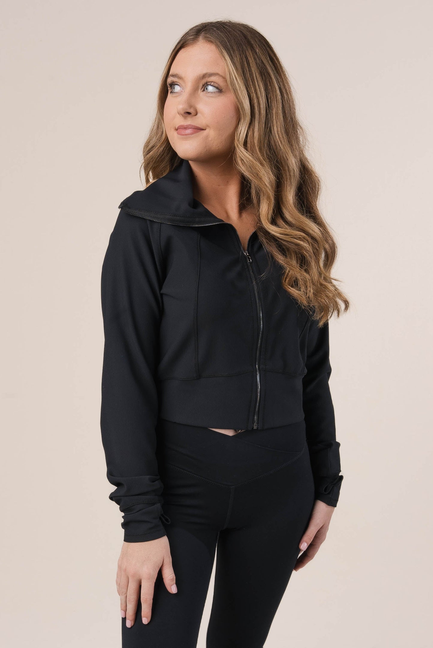 Seamed Thumbhole Cuff Jacket