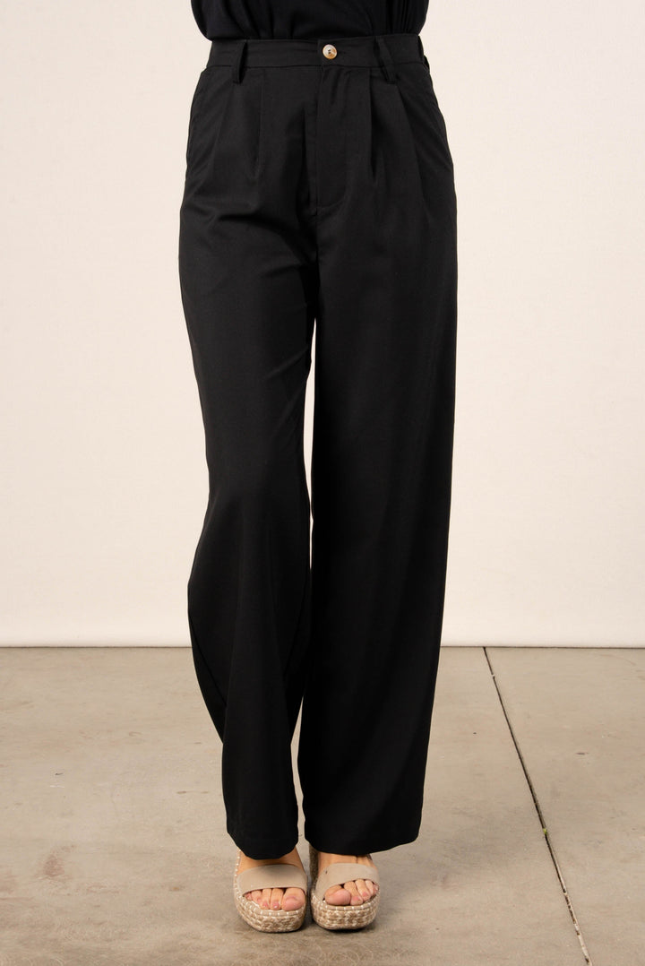 Twill Wide Leg Pants