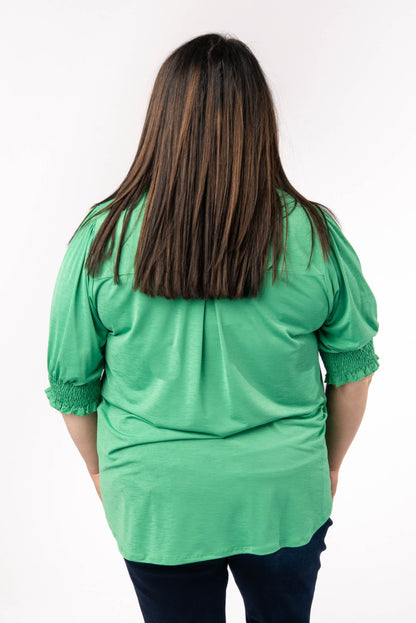 Liz Smocked Sleeve Top *Final Sale*