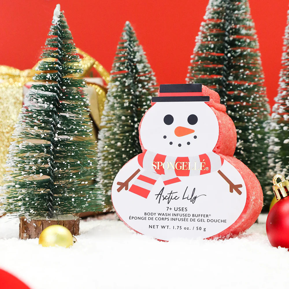 Spongelle | Holiday Snowman Body Buffer