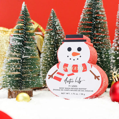 Spongelle | Holiday Snowman Body Buffer