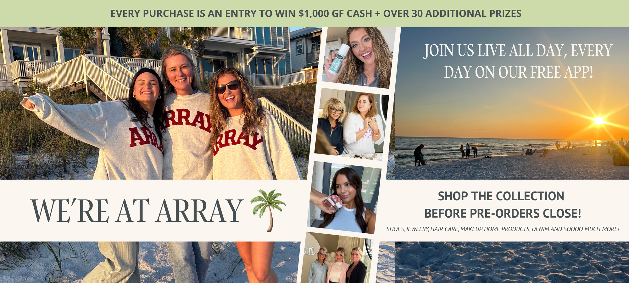 We're at Array on 30a market!