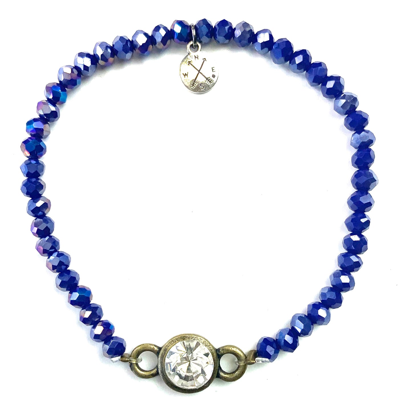 Glass Bead + Charm Bracelet