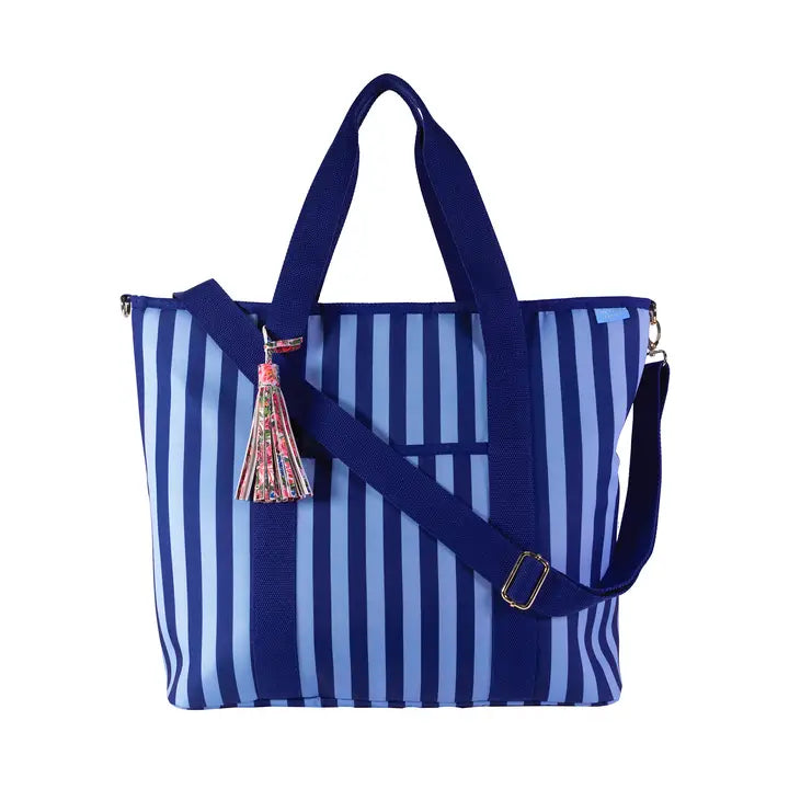 Striped Tassel Cooler Bag