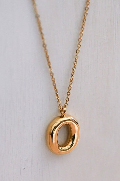 Balloon Initial Pendant Necklace