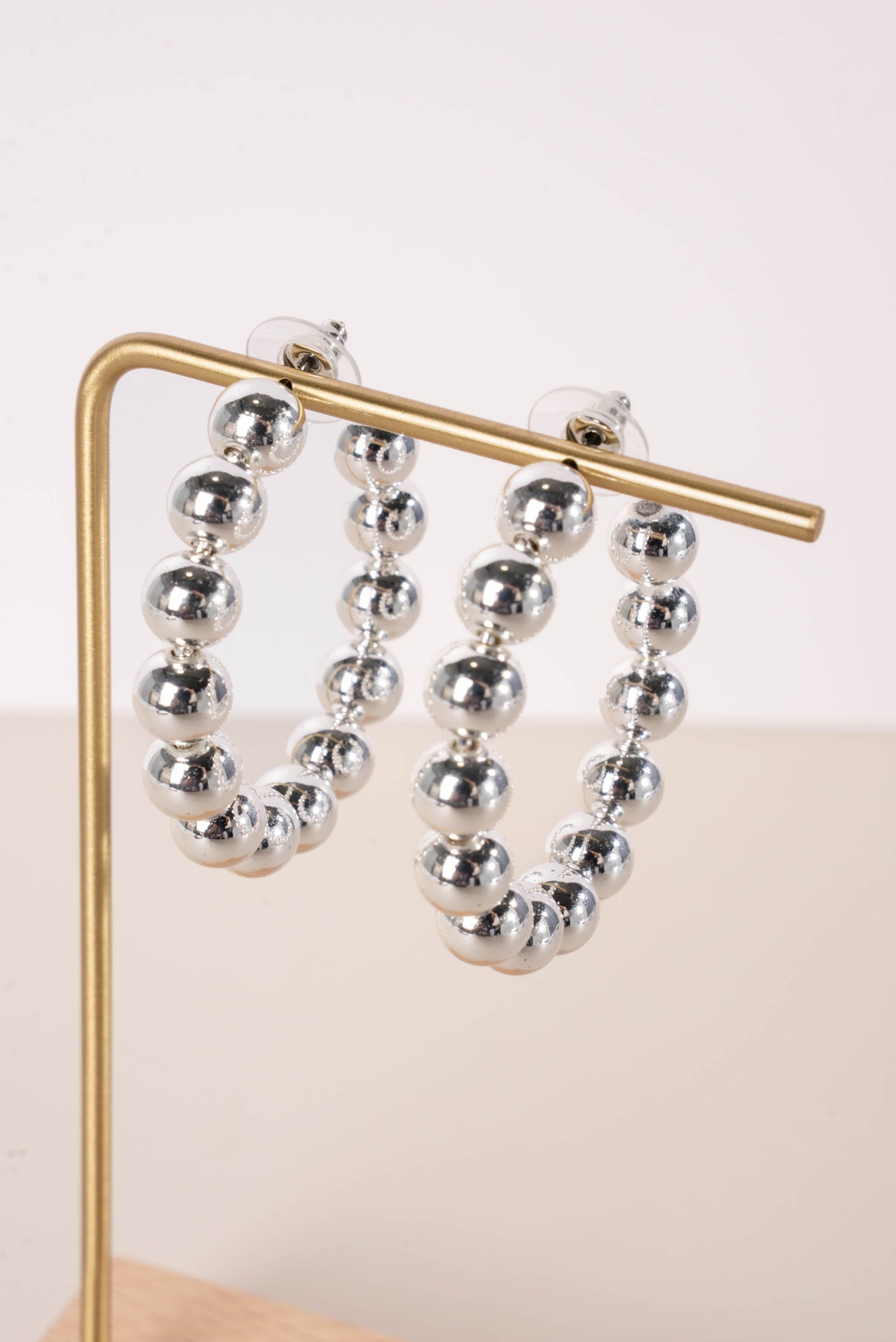 Large Metal Ball Hoops