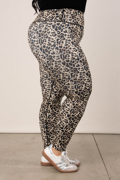 Cheetah High Waist Active Ankle Leggings