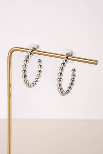 Small Metal Ball Hoops