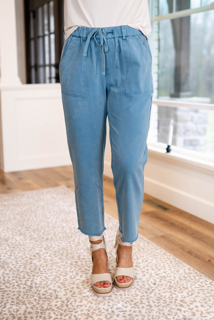 Mineral Washed Drawstring Pants *Final Sale*