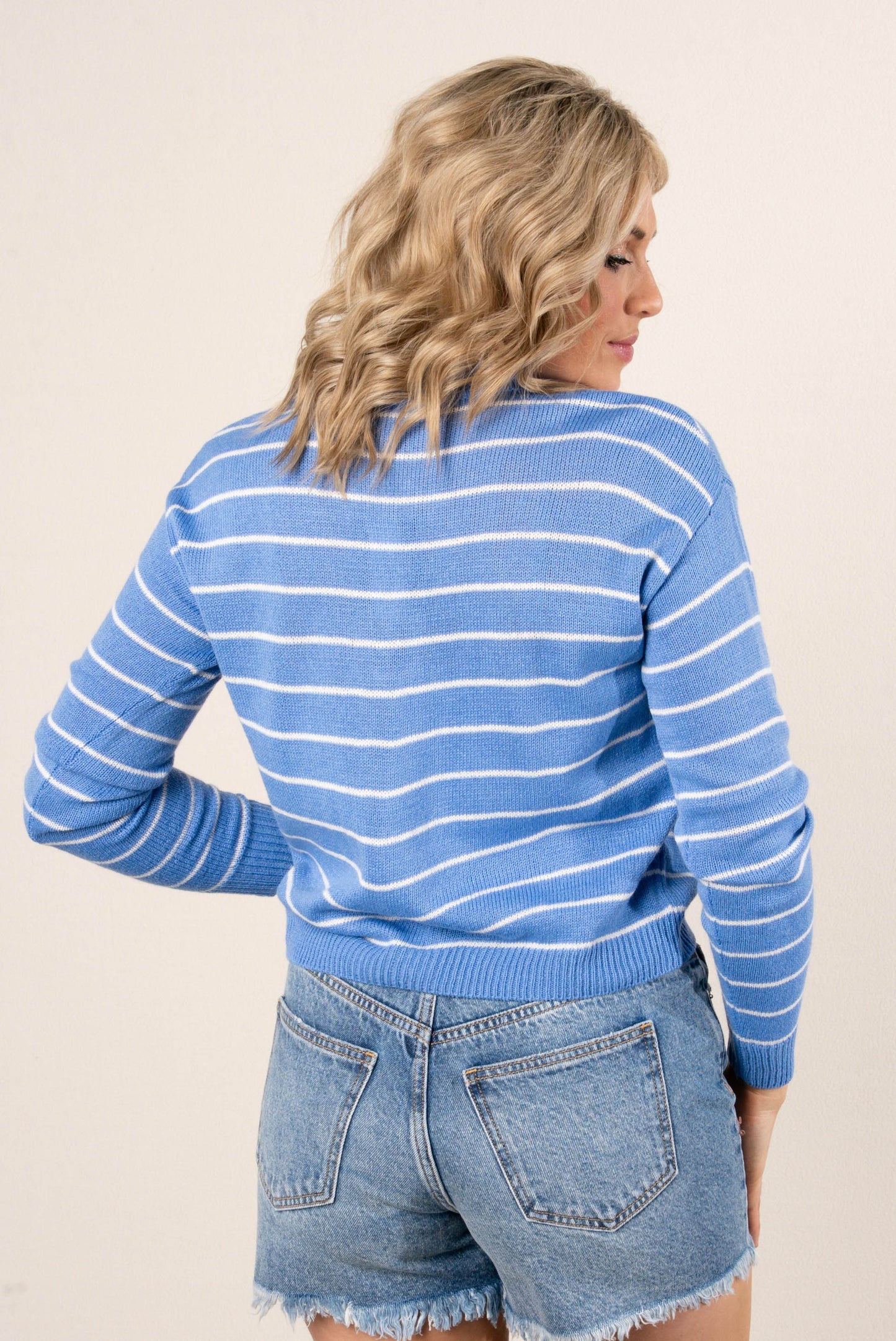 Striped Henley Sweater