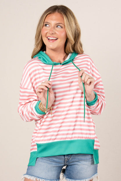 GF Exclusive Georgia Mae Striped Hooded Pullover