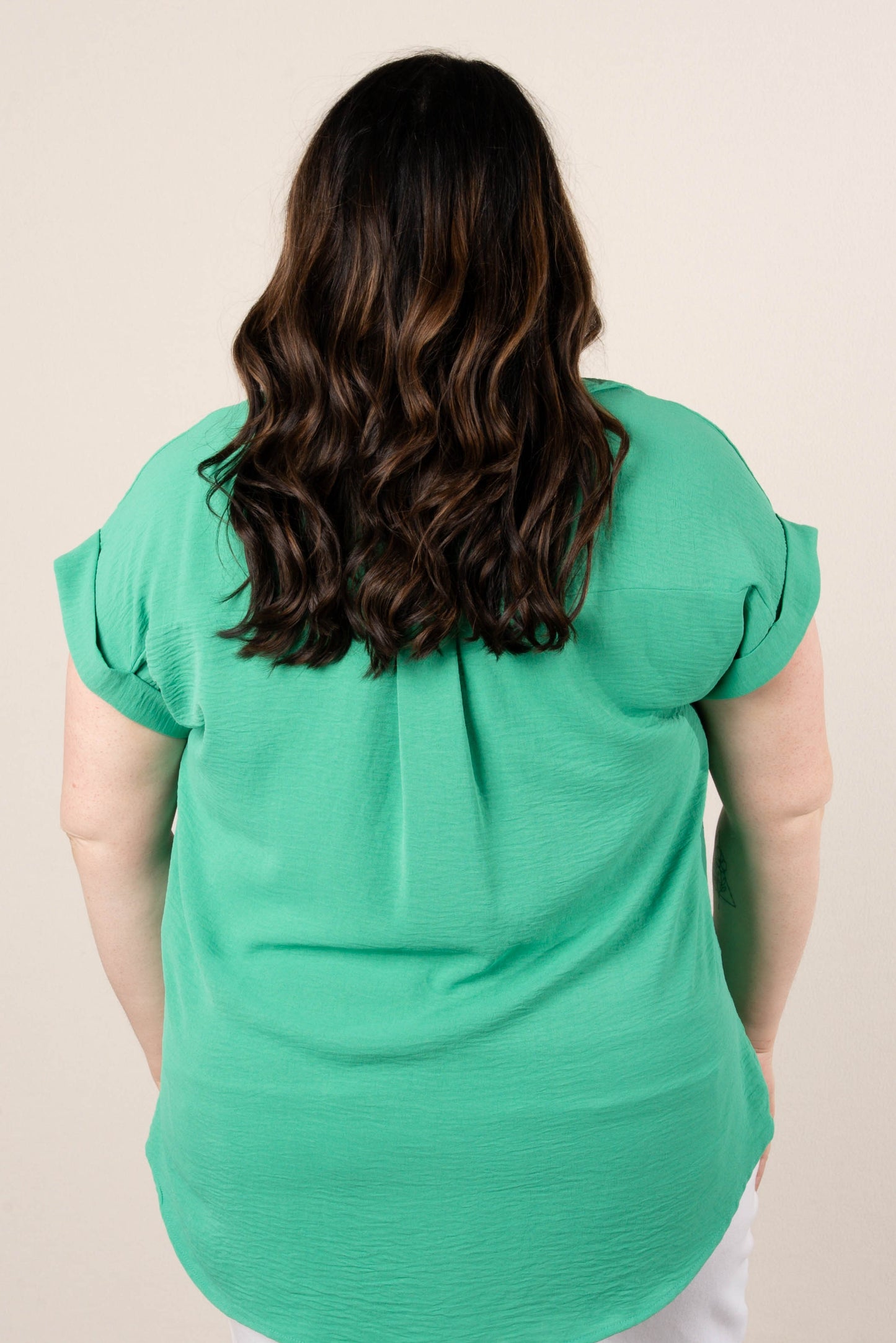 Crinkle Knit Hi-Lo Shirt