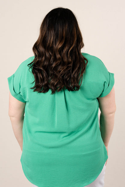 Crinkle Knit Hi-Lo Shirt