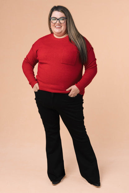 Melange Knit Hi-Lo Sweater *Final Sale*