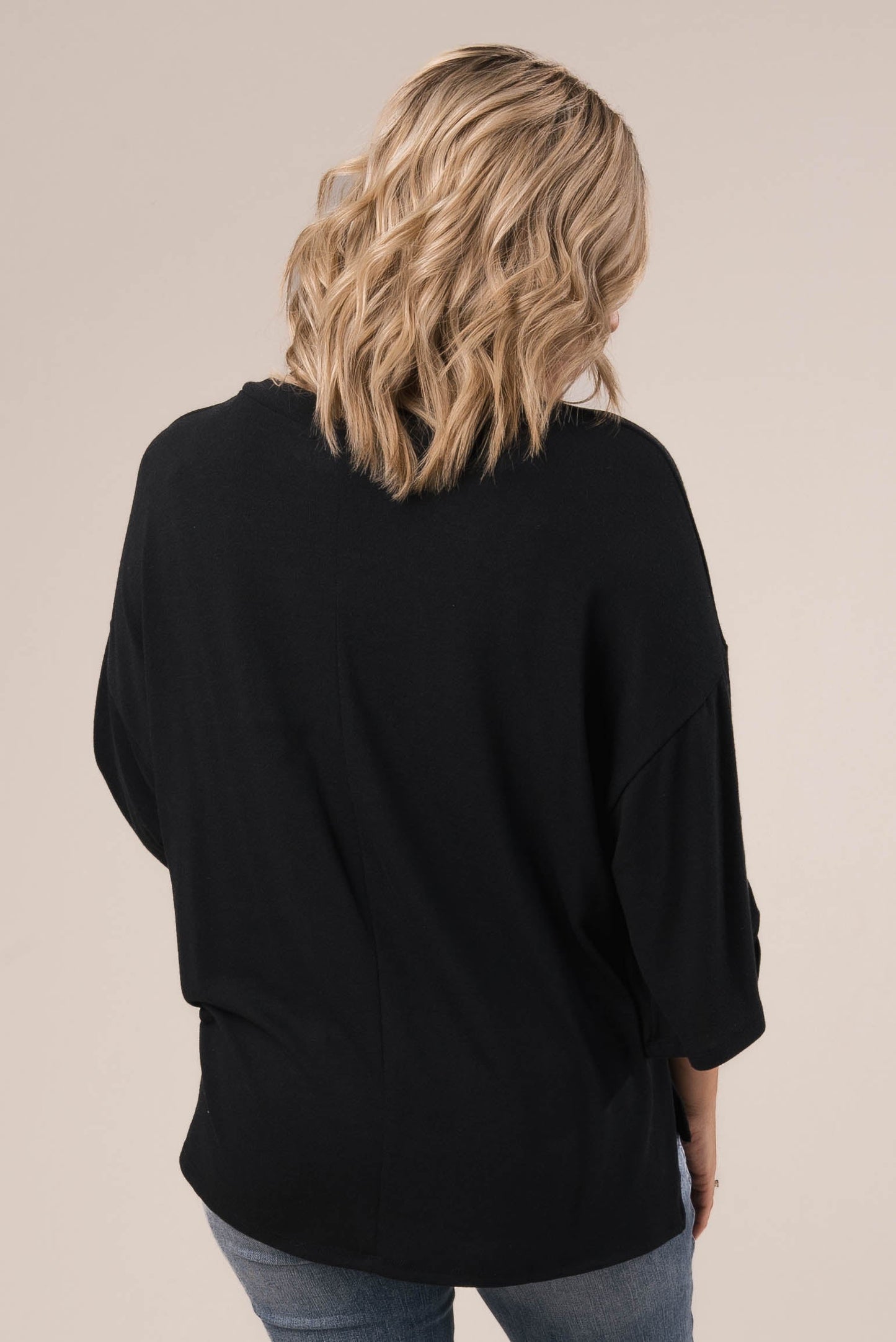 Hacci Knit Tab Sleeve Top *Final Sale*