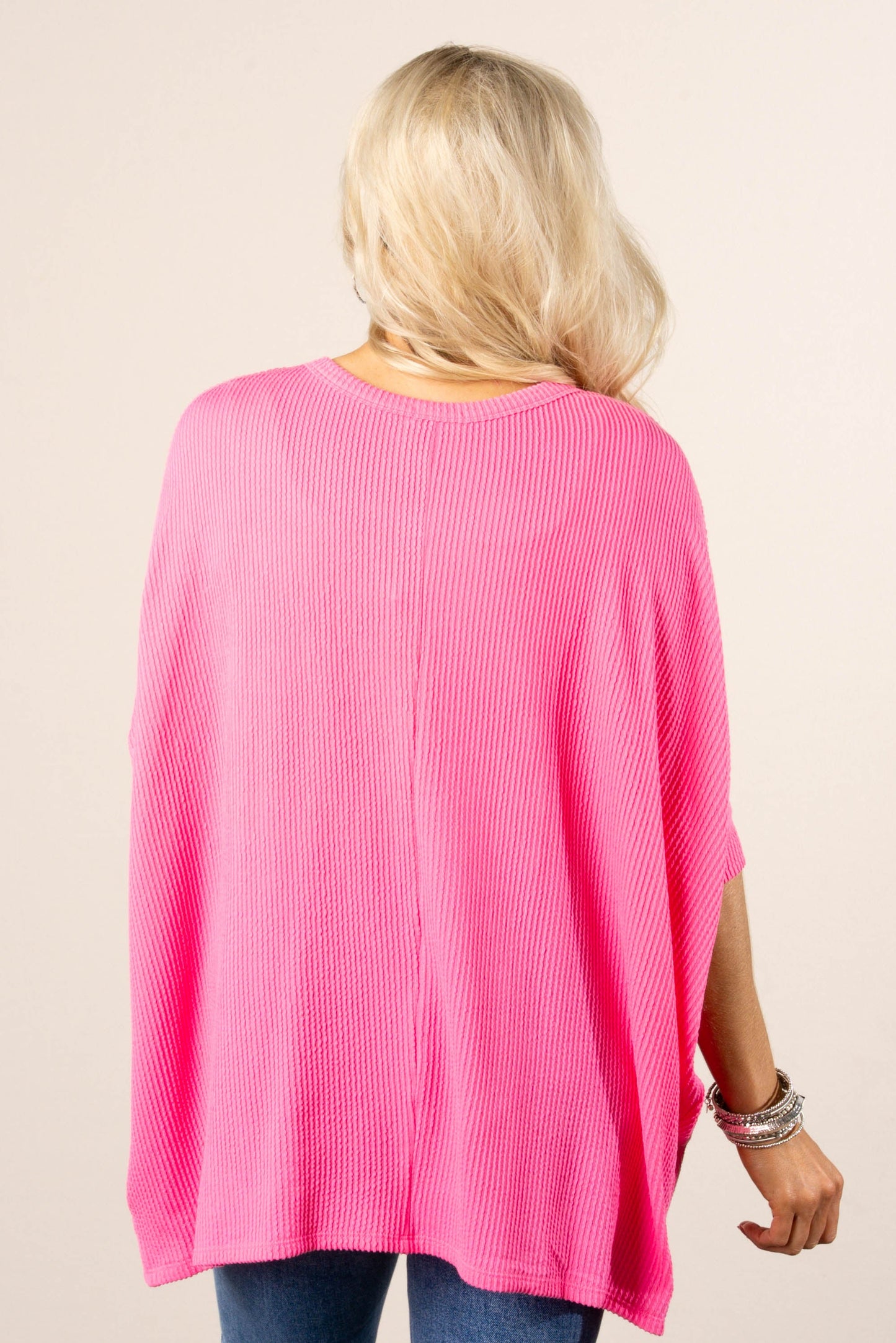 Poncho Style Dolman Tunic Top