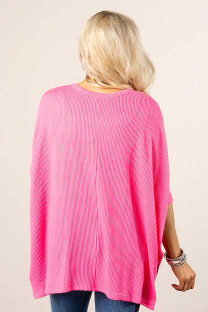 Poncho Style Dolman Tunic Top