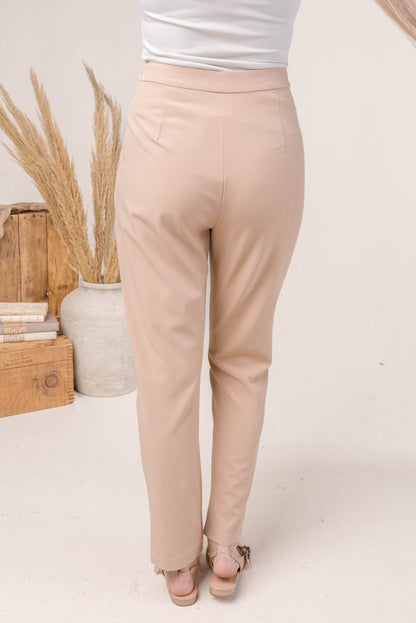 Side Zipper Ankle Pants