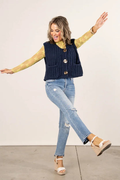 GF Exclusive Georgia Mae Chunky Knit Sweater Vest