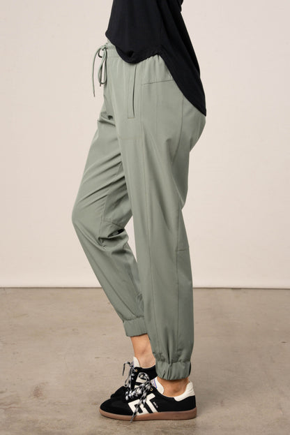 High Waist Drawstring Joggers