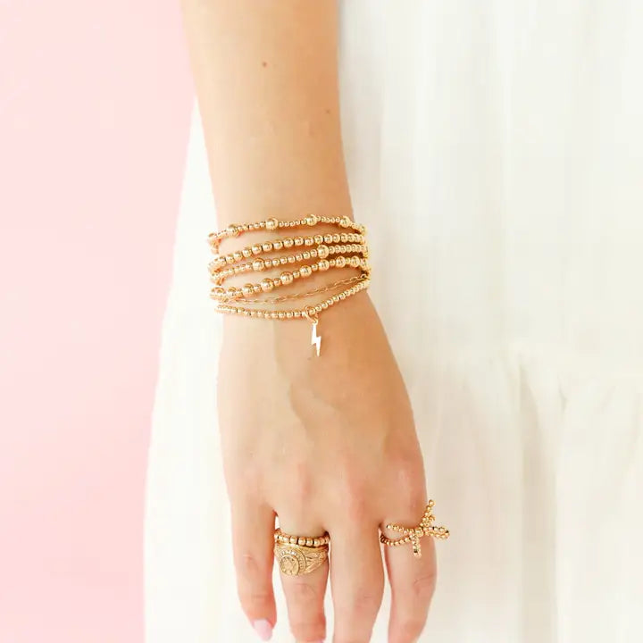 Beaded Blondes | 3mm Charm Bracelet