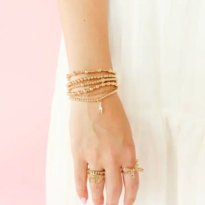 Beaded Blondes | 3mm Charm Bracelet