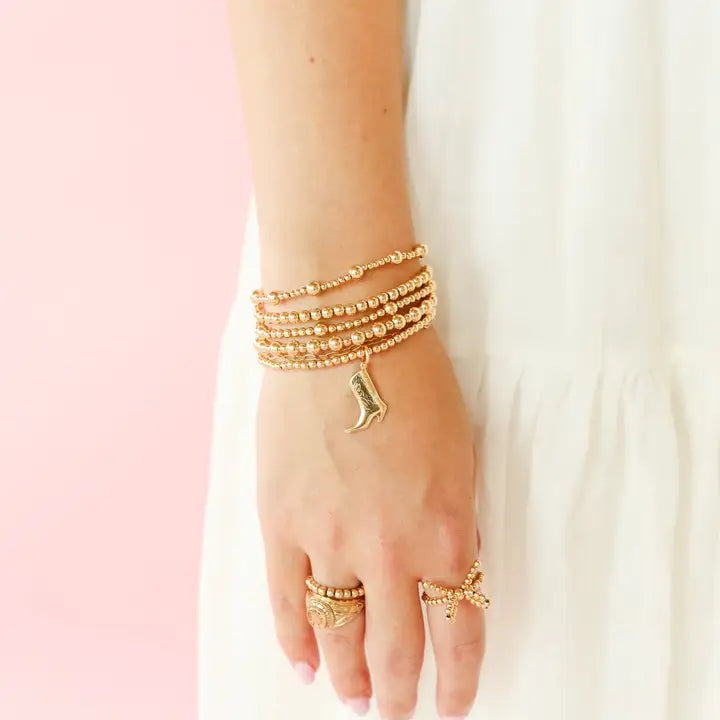 Beaded Blondes | Cowgirl Hat Charm Bracelet